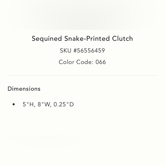 Anthropologie Sequined Snake-Printed Clutch - Picture 5 of 9